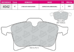 ON FREN BALATASI  WVA 23832 FISSIZ OPEL MERIVA 1.6 1.7 CTI ASTRA H 03> COMBO 1.7