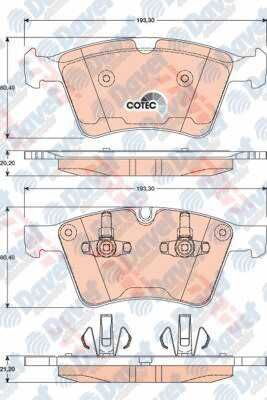 ON FREN BALATASI MERCEDES M-SERISI W164 ML500 4-MATIC 12/07> R-SERISI W251.V251 R500 01/07> GL