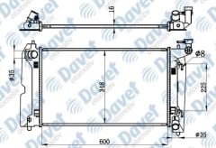 MOTOR SU RADYATORU BRAZING COROLLA 01-> GECMELI 598X349X16 OTOMATIK SANZUMAN