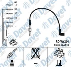 BUJI KABLOSU VW GOLF IV V VI BORA PASSAT OCTAVIA FABIA A3 A4 1.6 2.0 97-