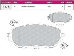 ON FREN BALATASI TOYOTA COROLLA SEDAN 13>19 AURIS 12> 1.3 1.6 BENZINLI  1.4 D4D DIZEL