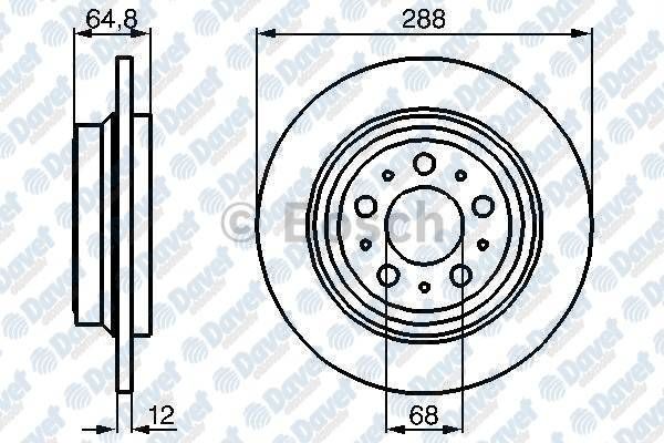 FREN DISKI ARKA DUZ 15 INC S60 I 00-10 S70 97-00 S80 I 98-06 V70 I 96-00 V70 II 00-07 XC70 CROSS COUNTRY 00-07