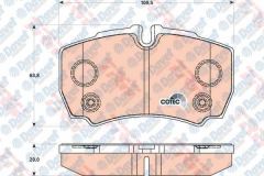ARKA FREN BALATASI TRANSIT V347 JUMBO 3.2TDCI 200PS 07>14 ARKA CIFT TEKER - IVECO DAILY III 29 L 14 IV / V 99>  FISLI + CIVATALI