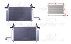 KLIMA RADYATORU 573X341X16 | FIAT STILO 01> | WISCO