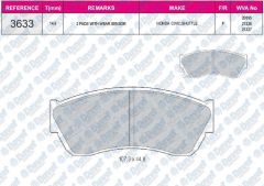 FREN BALATASI ON WVA 20895 HONDA CIVIC DX SIPECIAL HATCHPACK SEDAN X 1.3 84 - 87   ####