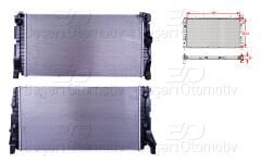 SU RADYATORU BRAZING MT 680X362,4X26 | MINI COOPER (F55-F56-57) 1.5-2.0 13> / CLUBMAN (F54) 2.0 14> | WISCO