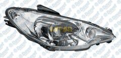 FAR SINYAL SOL H7- H7 PEUGEOT P206 YM GTI SPORT 9 / 98> CIFT AMPULLU