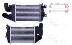TURBO RADYATORU (INTERCOOLER) 600X342X32 | RENAULT LAGUNA 1 1.9-2.2 DTI 96-01 | WISCO