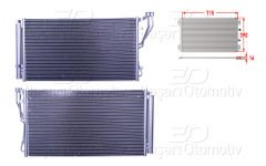 KLIMA RADYATORU 715X390X16 | HYUNDAI SONATA 2.0I 16V | WISCO