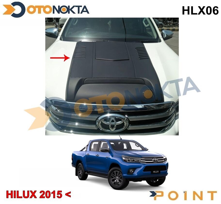 TOYOTA HILUX 2015-2019 KAPUT UST DEKOR SIYAH POINT