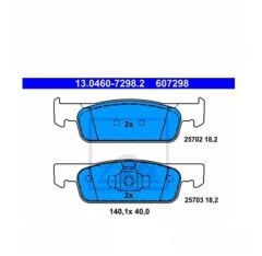 Fren Balatası Ön İnce Fişsiz 75Hp 1.2-1.5Dci-1.0 Clio4-Fortwo-Forfour Smar Renault 2012-