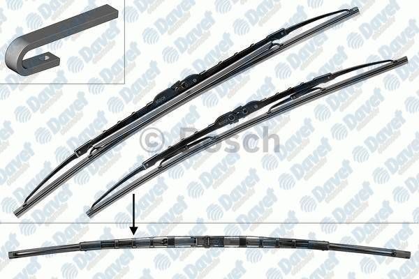 ON TWIN RUZGARLIKLI SILECEK SETI - [600-530 MM] KONVENSIYONEL SILECEK MERCEDES PORSCHE VOLVO VW