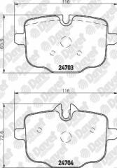 ARKA FREN BALATASI BMW 5 SERISI F10 535I 550I 550I XDRIVE 535D 10-> BMW 5 TOURING F11 535i - 535D 1-->   ####