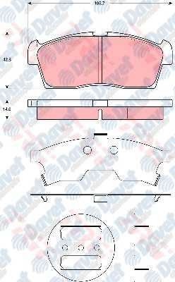 ARKA FREN BALATASI HYUNDAI I10 1.1 - 1.1 CRDI 07 > KIA PICANTO 1.0 - 1.1 04 >
