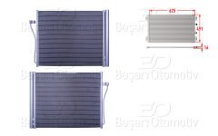 KLIMA RADYATORU 625X491X16 | BMW 7 SERISI F01. F02. F03. F04 08> | WISCO