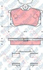 ARKA FREN BALATASI TOLEDO II 1.9TDI/2.3 V5 10/00>