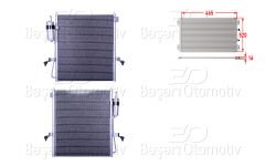 KLIMA RADYATORU 465X520X16 | MITSUBISHI L200 2.5 06> | WISCO