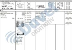 MOTOR PISTON SEGMAN 83.40MM 0.40 FARK PIM CAP 32X68 FIAT DUCATO MOVANO MASTER 2.5DUZ PISTON KOLU KONIK TIP