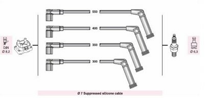 BUJI KABLOSU AHY031 HYUNDAI ACCENT I X3 1.3 1.5 12V 94>00 EXCEL 1.3 1.5 12V 94>99 GETZ TB 1.1 1.3 02> ATOS PRIME 1.0 1.1 03>