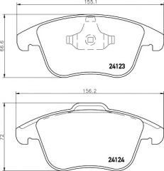 Fren Balatası Ön  2.0i/2.2d Freelander2/Evoque Land Rover 2011-19