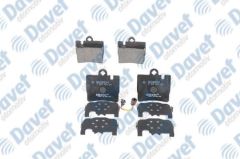 FREN BALATASI ARKA WVA 23078 MERCEDES MB S SERISI W22010/98- S SERISI COUPE C21503/99-