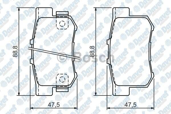 FREN BALATASI ARKA WVA 23736  HONDA CR-V II 07/02- STREAM RN 05/01-
