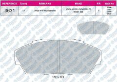 FREN BALATASI ON WVA 21446 HONDA ACCORD EX-LUXE LEGEND 2.0 2.5 87=>   ####