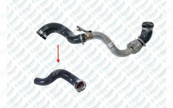 TURBO HORTUMU METAL BORU HARIC OK ILE GOSTERILEN BUYUK HORTUM RENAULT TRAFIC III 1.6 DCI