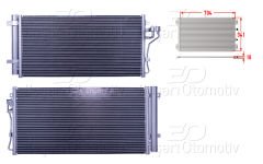 KLIMA RADYATORU 704X341X18 | HYUNDAI SONATA DIZEL 2.0CRDI 05> | WISCO