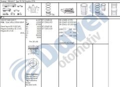 MOTOR PISTON SEGMAN 76.00MM 0.50 RENAULT MEGANE III SCENIC III FLUENCE NISSAN QASHQAI MICRA NOTE 1.5 DCI 16V 90HP EURO 5 MOTOR SOGUTMA KANALSIZ K9K