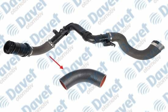 TURBO HORTUMU PLASTIK BORU HARIC OK ILE GOSTERILEN KUCUK HORTUM TALENTO-NV300-VIVARO B-TRAFIC III 1.6 14>