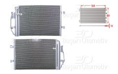 KLIMA RADYATORU 545X381X16 | MERCEDES-BENZ A SERISI W168. VANEO 97-08 | WISCO