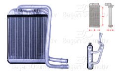 KALORIFER RADYATORU BRAZING 214X190 MM | VW T5 TOUAREG Q7 AMAROK | WISCO