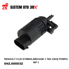 RENAULT CLIO SYMBOL/MEGANE 1 TEK ÇIKIŞ POMPA  WP 1 |  | SU POMPALARI