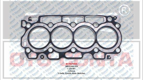 SILINDIR KAPAK CONTA 5 DELIK 1.45MM PARTNER BERLINGO P206 P307 P308 C2 C3 FIESTA FOCUS 1.6 16V DV6ATED4-DV6B