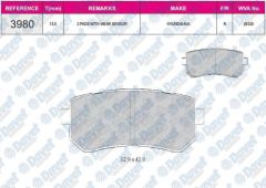 FREN BALATASI ARKA WVA 24320 HYUNDAI ACCENT ERA 07-11 I20 08-15  I30 07-12 IX20 10-> IX35 10-> SONATA 10-14 CEED 06-12 CERATO 08-> RIO 05-> SPORTAGE 04-11