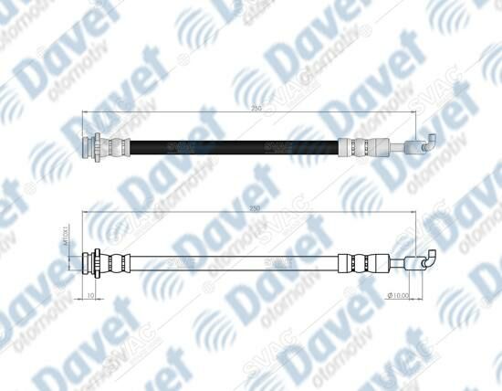 ARKA SAG FREN HORTUMU QASHQAI 07->   ####