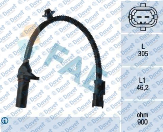 KRANK MILI POZISYON SENSORU ACCENT BLUE 1.4 11> IX35 1.6 16V 10> IX20 12> I3007> TUCSON 10> CEED 07>