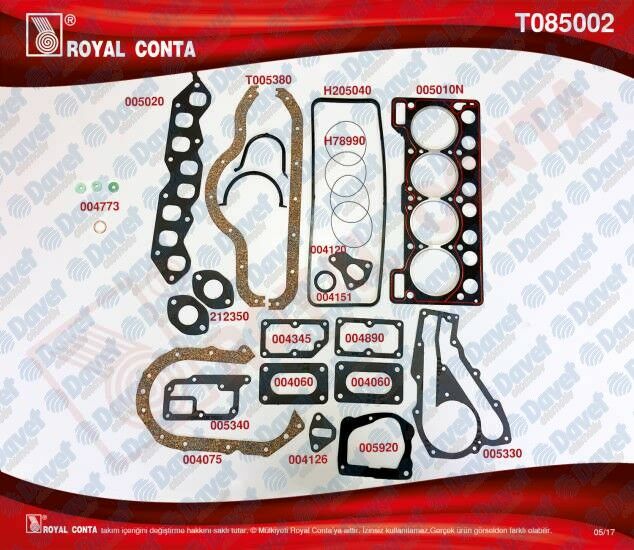 CONTA MOTOR TAKIM RENAULT R9 1400