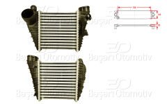 TURBO RADYATORU (INTERCOOLER) 185X188X85 | VW GOLF4 BORA A3 1.8 1.9TDI 98 > | WISCO