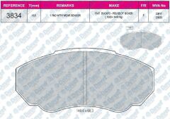 FREN BALATASI ON WVA 23917 DUCATO BOXER JUMPER 2.0 2.3 2.8JTD 1998->