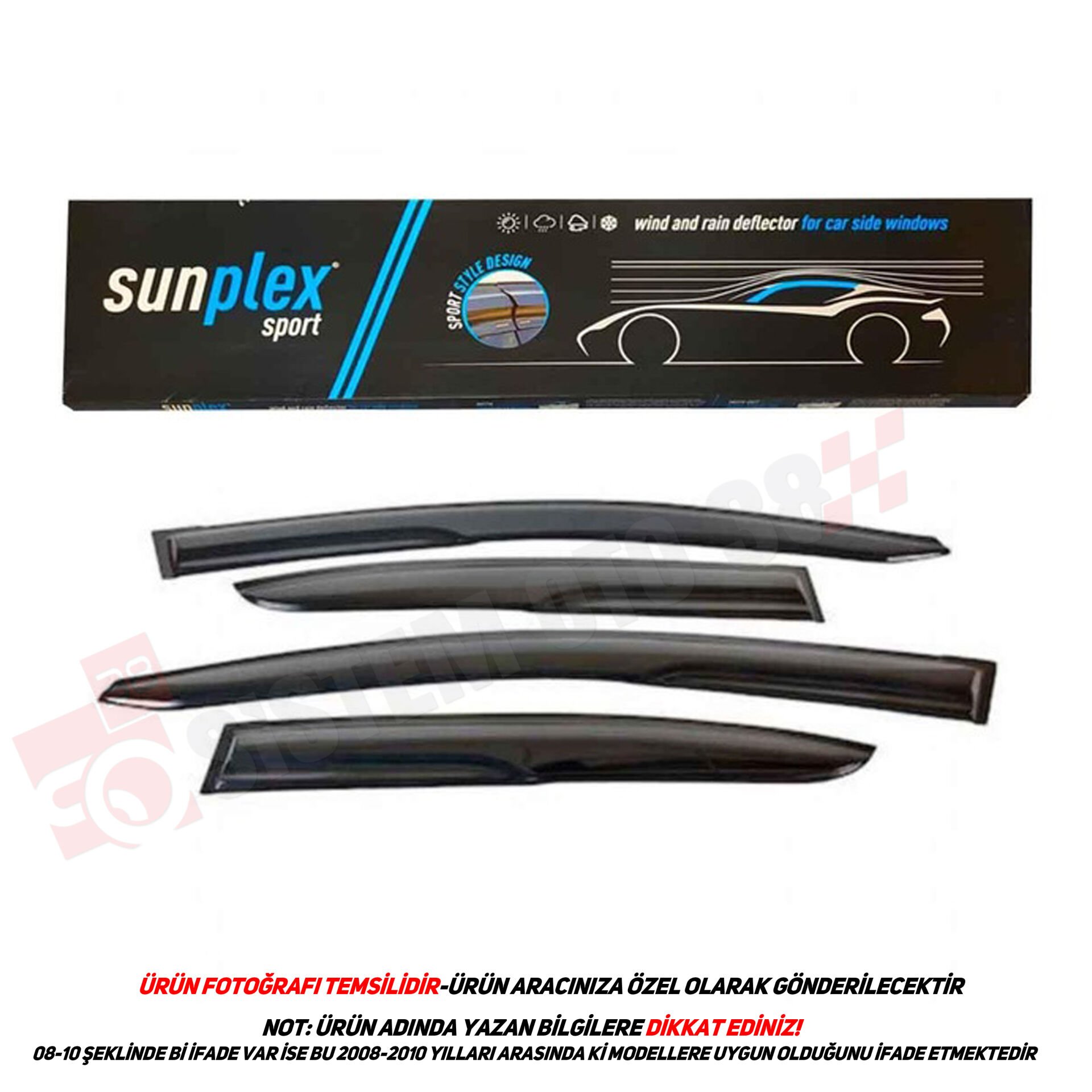 SUNPLEX HONDA CIVIC 2007-2012 CAM RÜZGARLIĞI 4LÜ |  | 4LÜ CAM RÜZGARLIKLARI