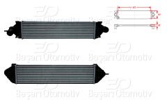 TURBO RADYATORU (INTERCOOLER) 655X157X40 | FORD C-MAX FOCUS 3 GRAND C-MAX KUGA 2 TOURNEO CONNECT TRANSIT CONNECT1.6 ECOBOOST1.6 FLEXIFUEL 10 > | WISCO