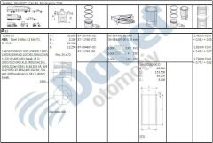 MOTOR GOMLEK 83.00MM STD PEEUGEOT PARTNER BOXER BERLINGO JUMPER EXPERT JUMPY SCUDO XUD9 1.9 DUZ