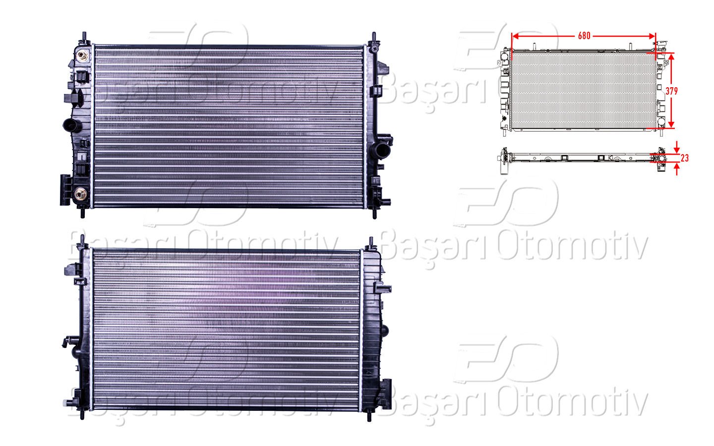 SU RADYATORU MEKANIK AT 680X379X23 | OPEL INSIGNIA 2.0 CDTI  AUT 08 > | AUTOLUX