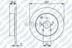 FREN DISKI ARKA 297mm COROLLA VERSO 1.8 VVTI 1.6I 2.2D-CAT 09->