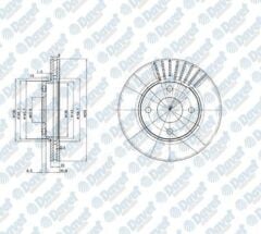 ON FREN DISKI AYNASI FOCUS I 98>04 FIESTA V 00>08 FUSION 02>12 FORD KA 1.6 03>08 MAZDA II 1.2-1.4-1.6 03->
