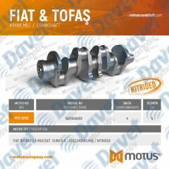 KRANK MILI FIAT DUCATO 2.3 MULTIJET EURO 6 - GUCLENDIRILMIS / NITRIDED