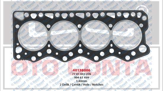 SILINDIR KAPAK CONTASI 95.3MM - 1.40MM MASTER - DUCATO - DAILY 2.5TD 94>00