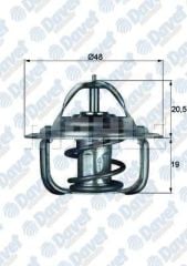 TERMOSTAT 92C ASTRA F-G CORSA A-B VECTRA A-B MERIVA COMBO ESPERO 1.4 1.6